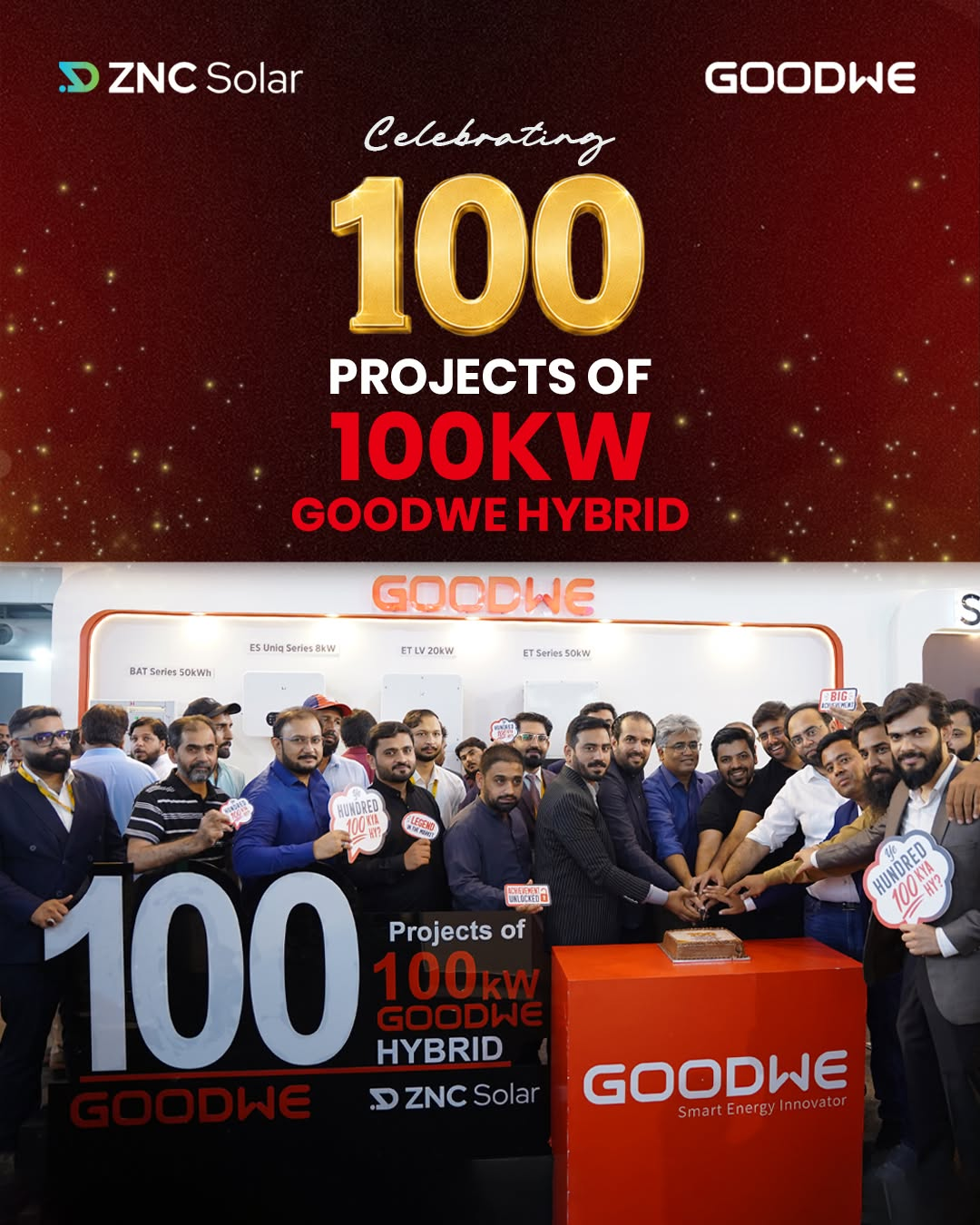Milestone Achieved: 100 Successful 100kW Hybrid GoodWe Inverter Projects Nationwide