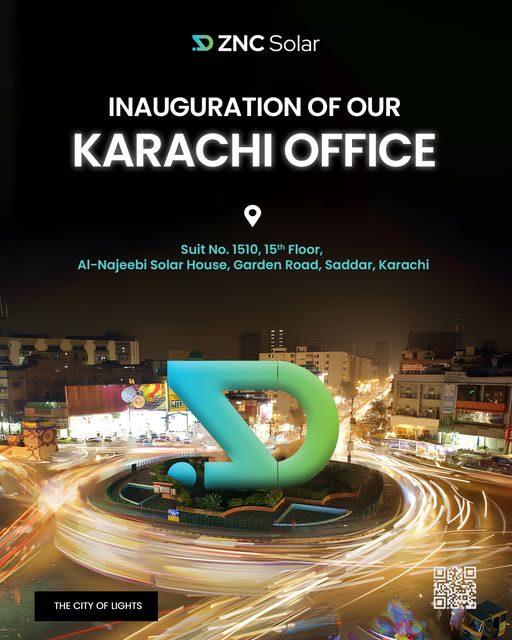 Exciting Expansion: ZNC Solar Opens Regional Office at Karachi